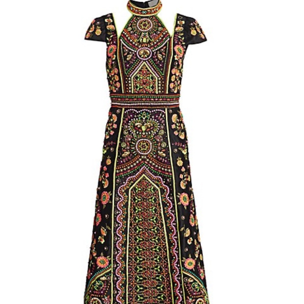 Alice + Olivia  Embellished Couture Dress size 6